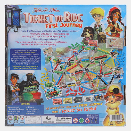 Ticket To Ride First Journey Board Game