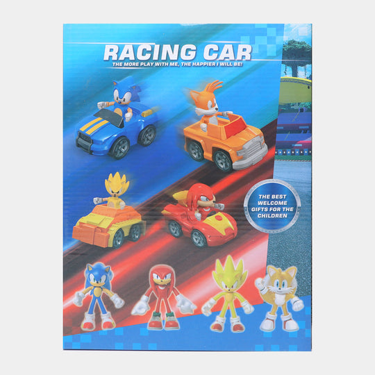 Racing Car 8PCs With Characters Toys For kids