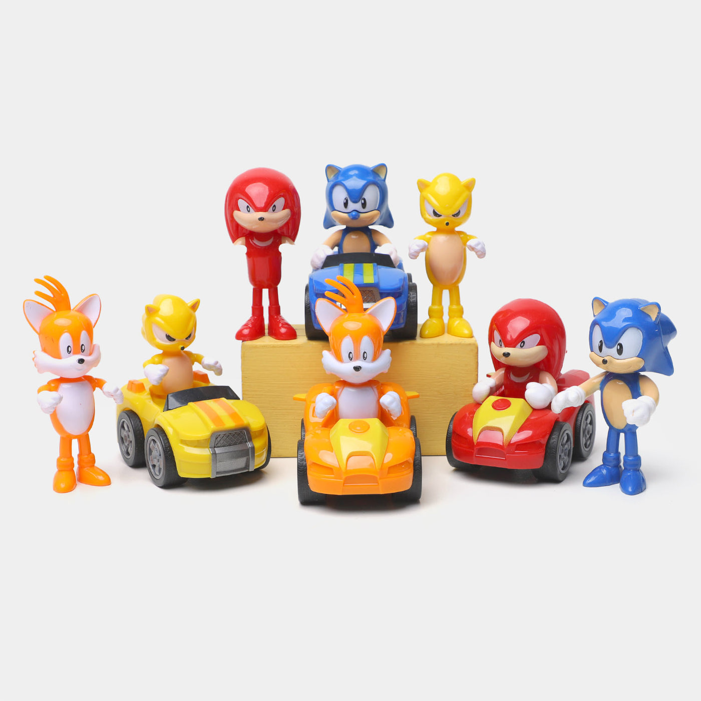 Racing Car 8PCs With Characters Toys For kids