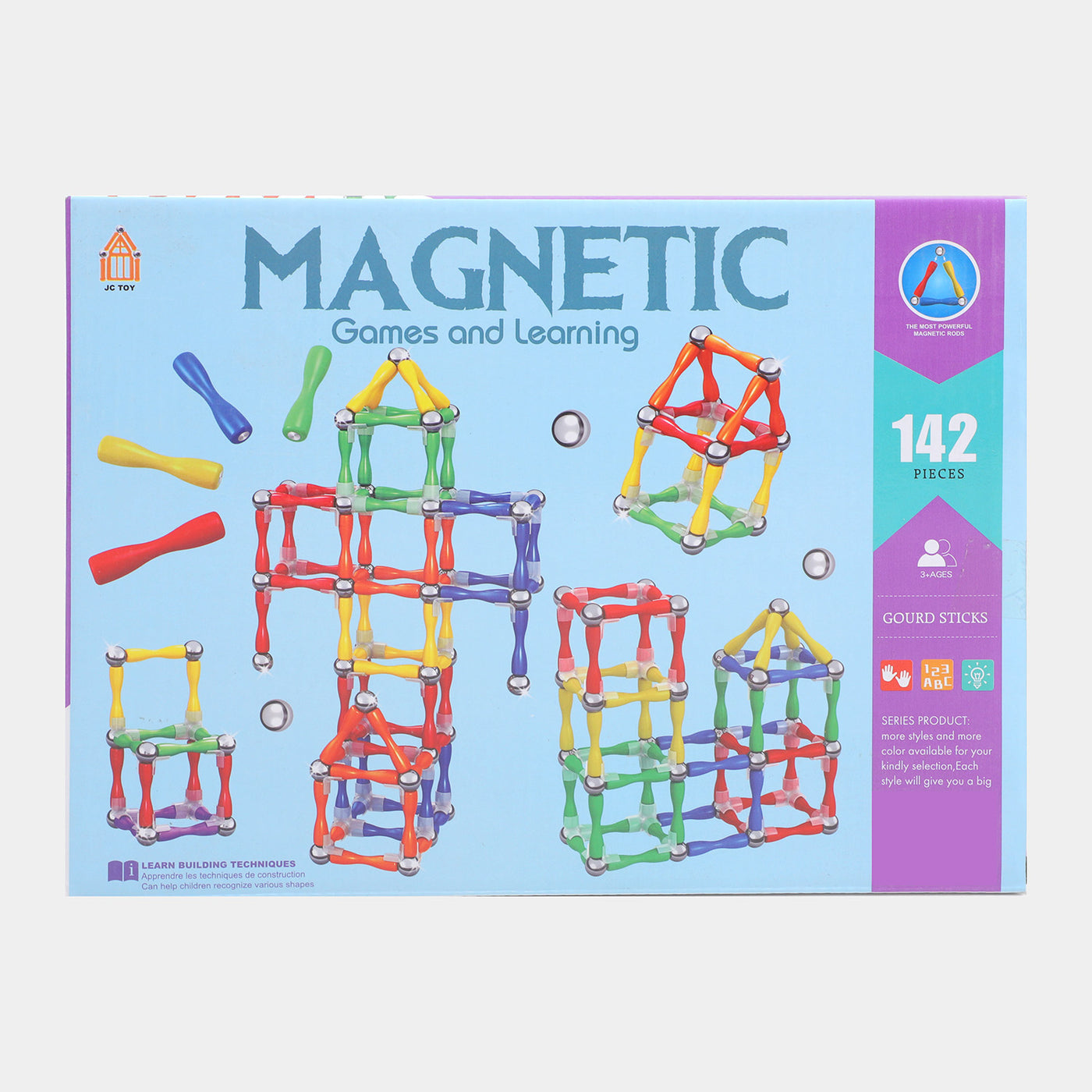 Magnetic Game & Learning Blocks Set