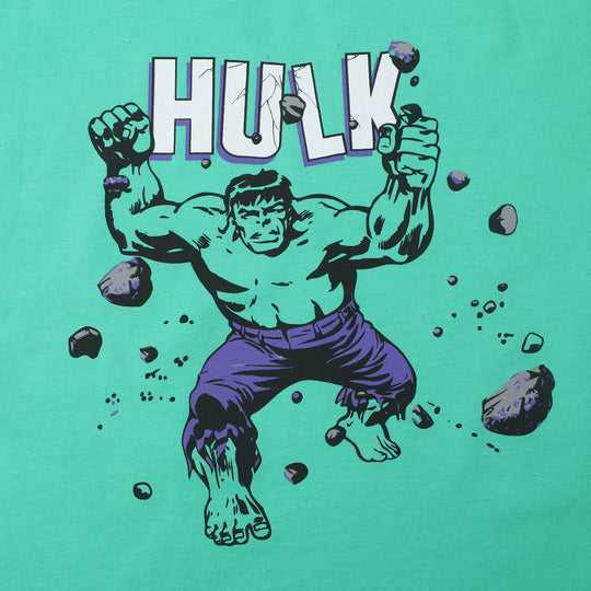 Boys Cotton T-Shirt Character - Green