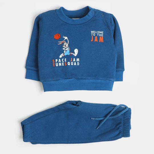 Infant Boys Knitted Suit Space Jam - Navy