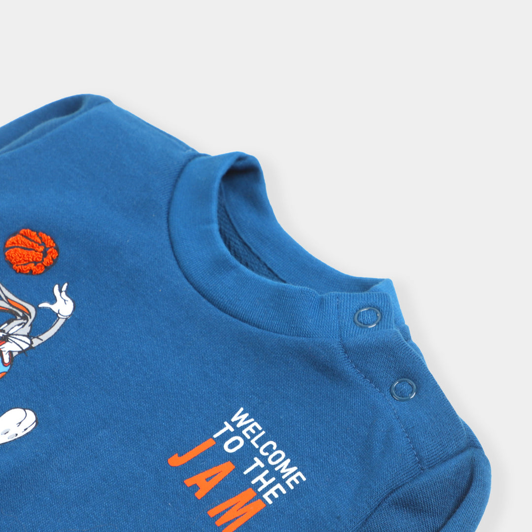Infant Boys Knitted Suit Space Jam - Navy
