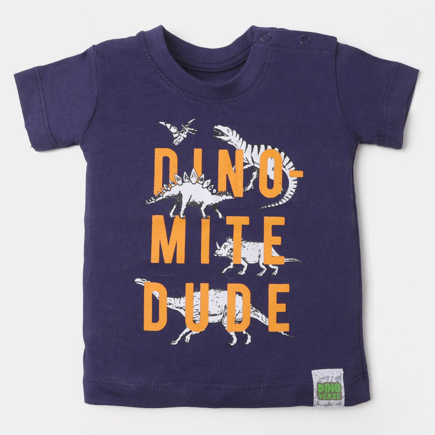 Infant Boys Cotton Round Neck T-Shirt Dino mite - Navy Blue Price in ...