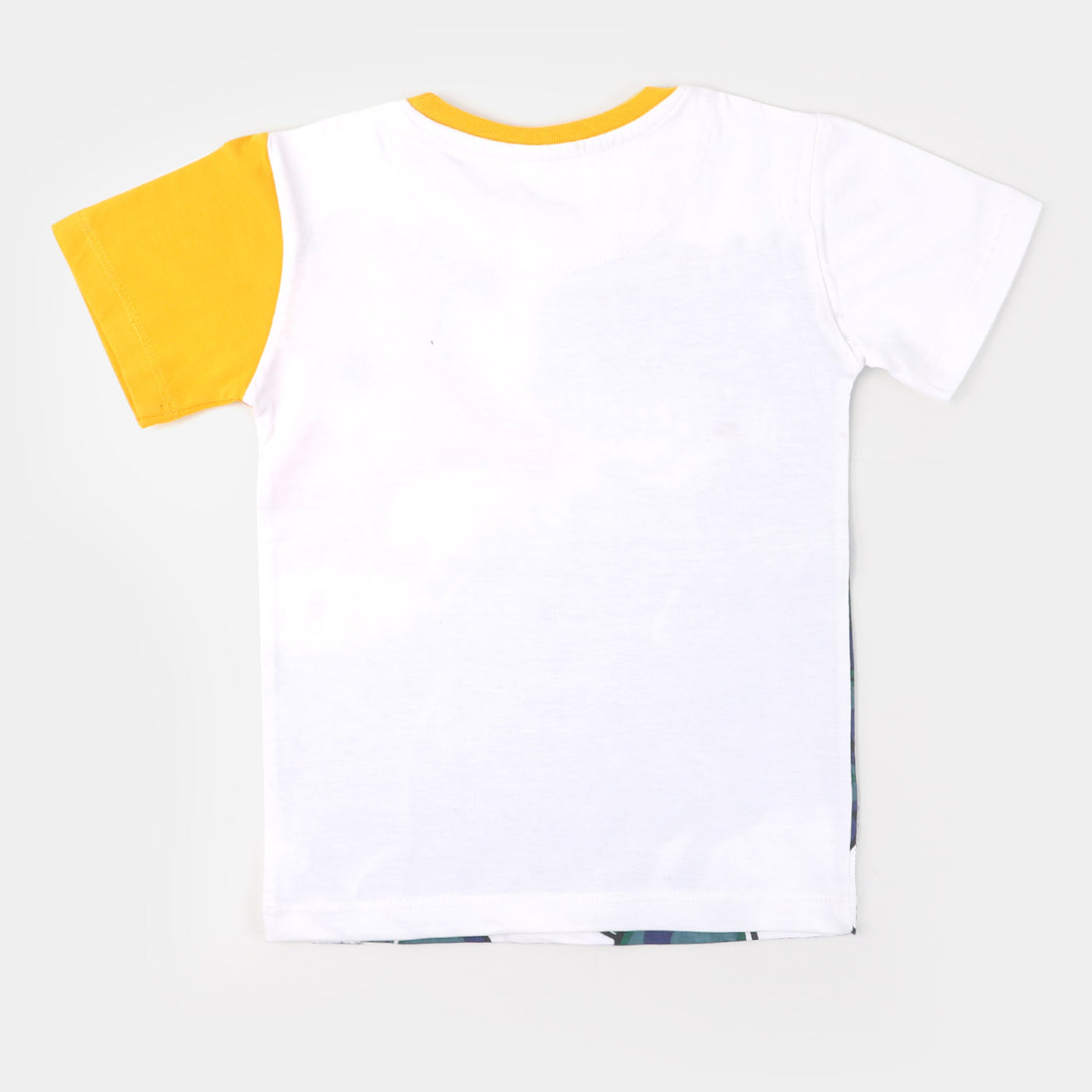 Boys Cotton T-Shirt Fire Dragon - White