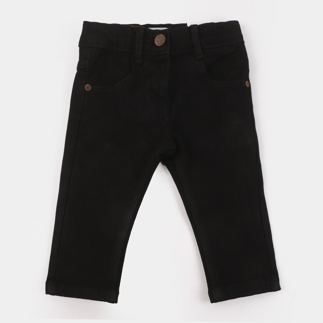 Infant Girls Pant Denim Basic - Jet Black