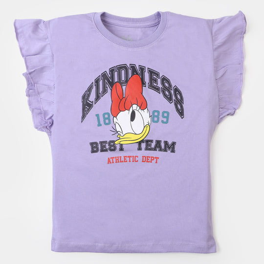 Girls T-Shirt Kindness| Purple