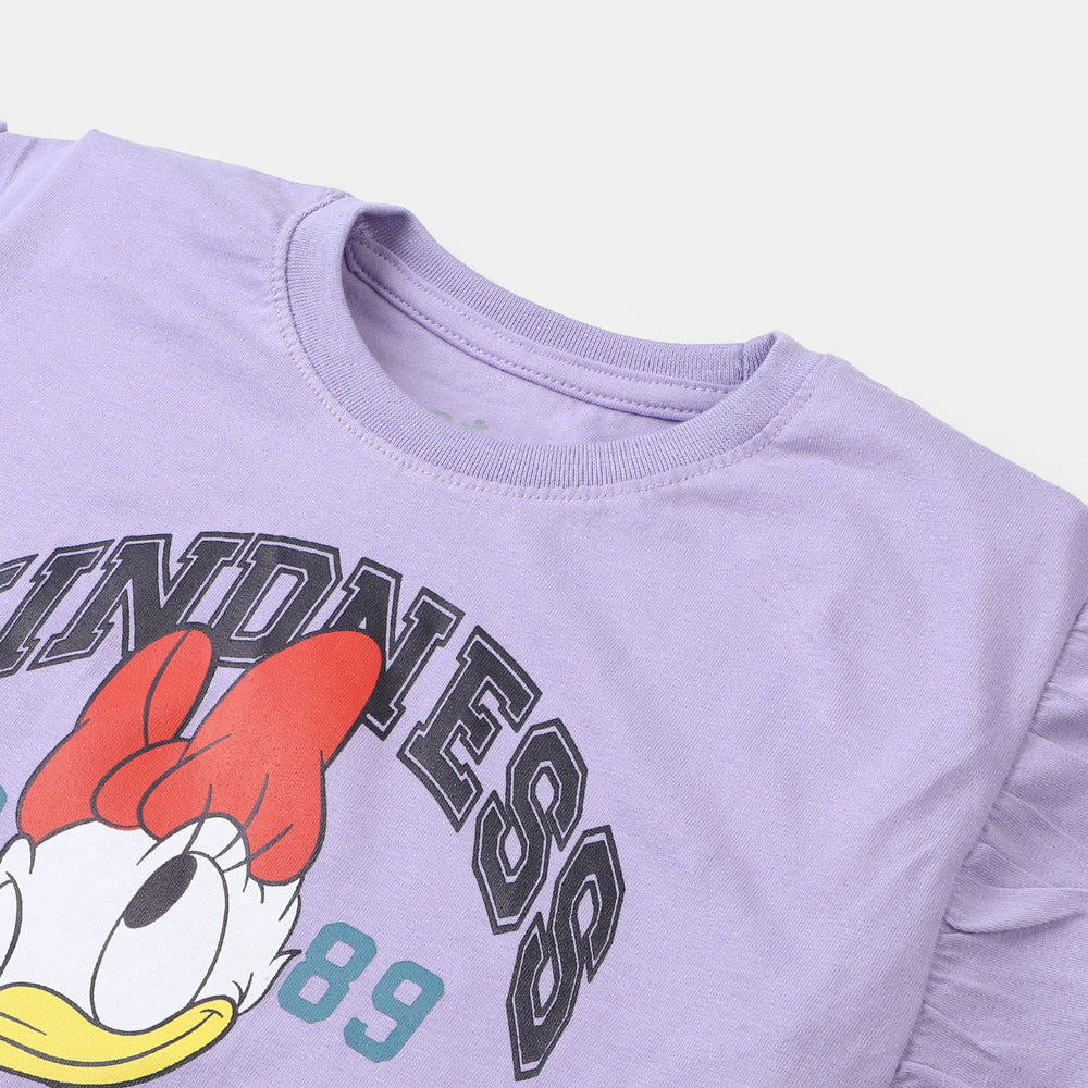 Girls T-Shirt Kindness| Purple