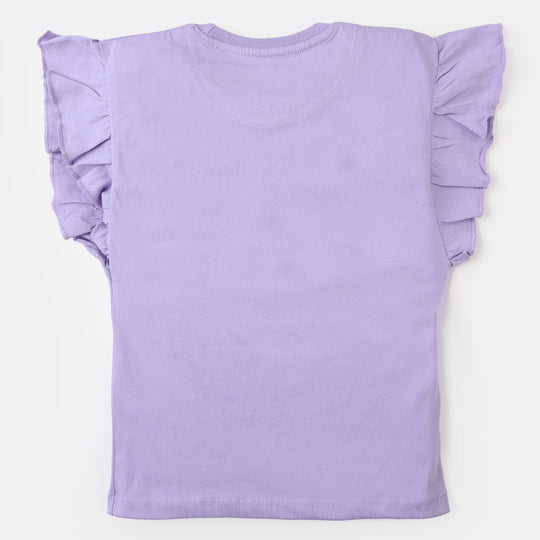 Girls T-Shirt Kindness| Purple