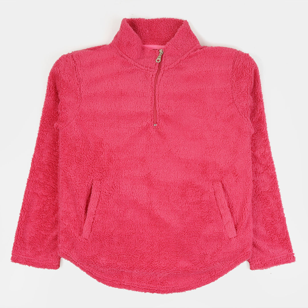 Teens Girls Knitted Jacket  - Pink