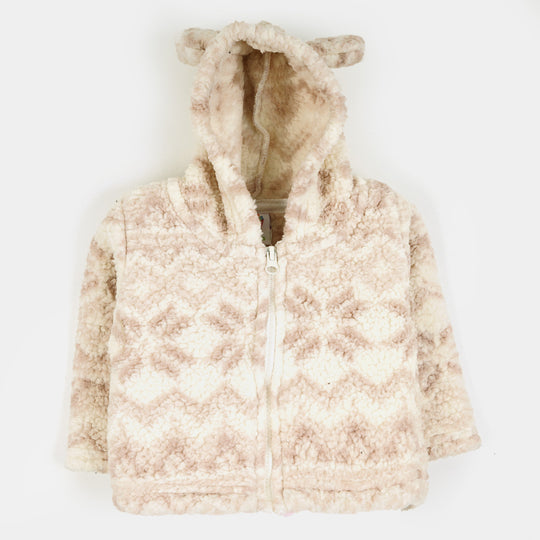 Infant Girls Knitted Jacket Textured