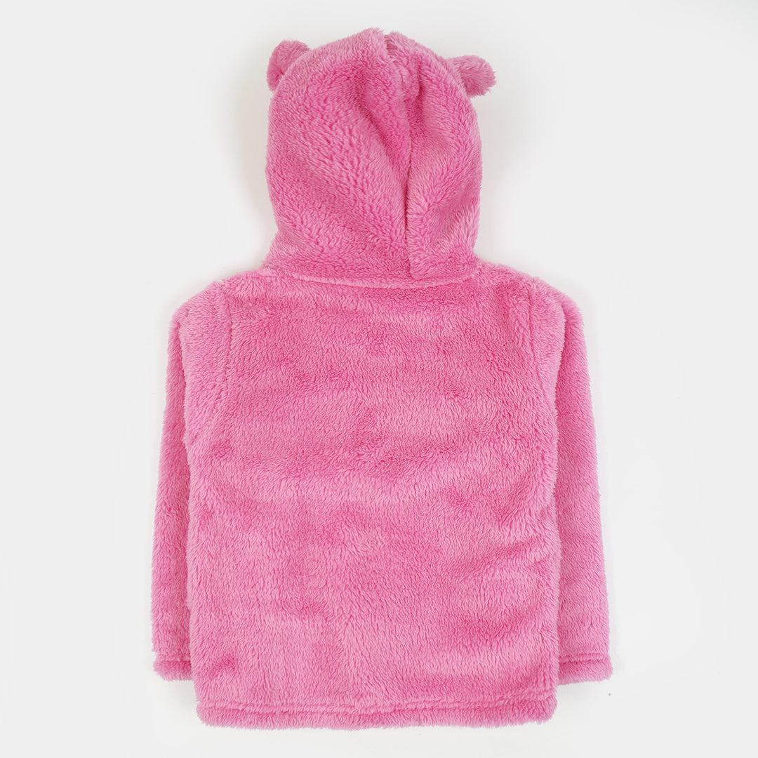 Girls Knitted Jacket Character - Pink