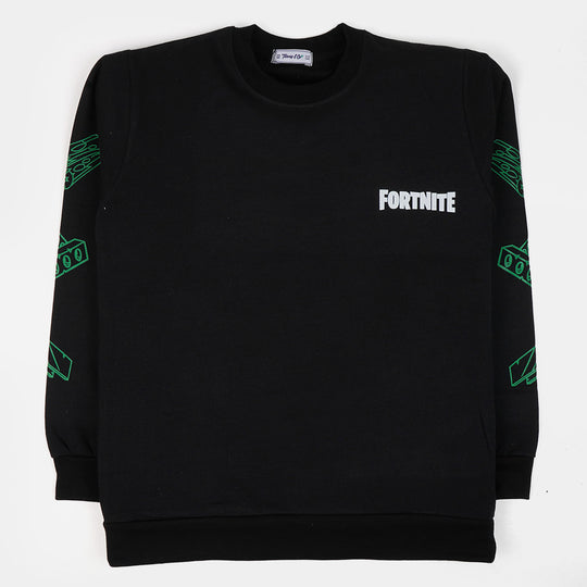 Teens Boys Sweater Fortnite - BLACK