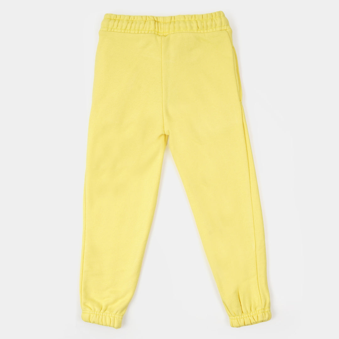 Boys Terry And Fleece Pajama Basic - Yellow
