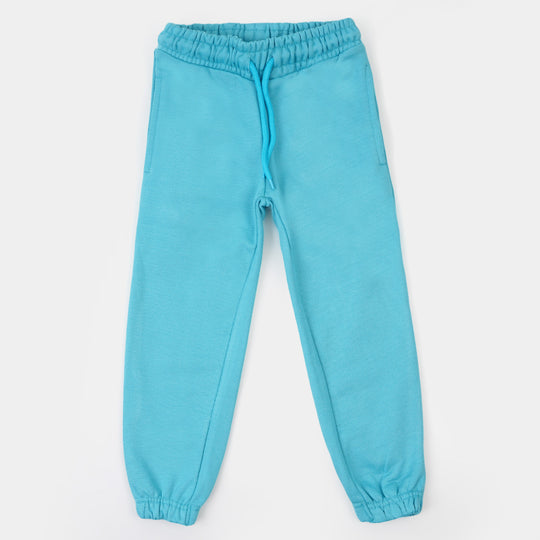 Boys Terry And Fleece Pajama Basic - Petrol Green