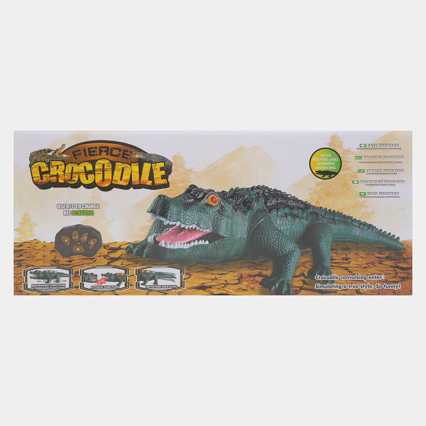 Remote Control Crocodile with LED Lights & Sound Effects