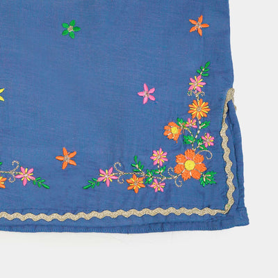 Infant Girls Embroidered Kurti Dreamy | Blue