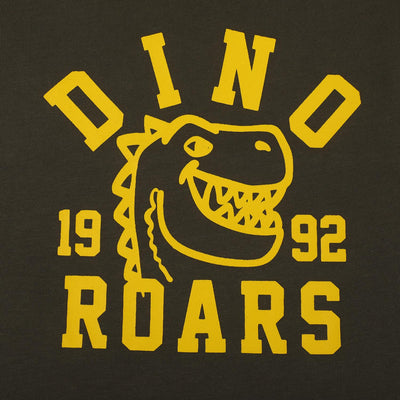 Infant Boys Cotton T-Shirt Dino Roars - Rifle Green