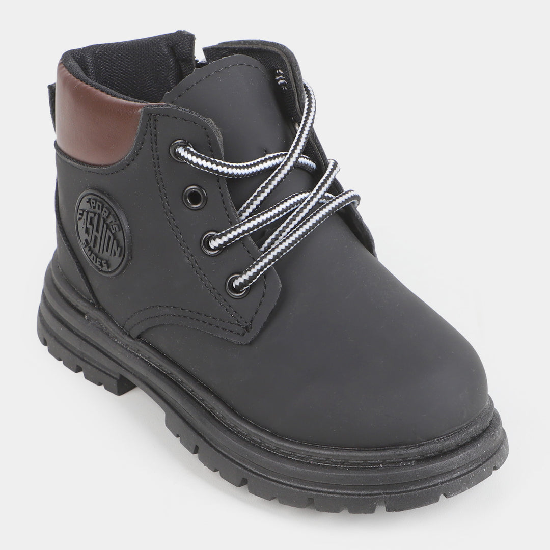 Boys Long Boots - BLACK