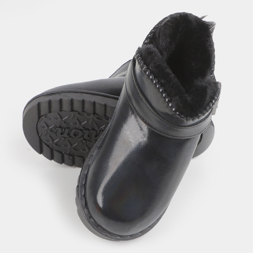 Girls Long Boots 288 - BLACK