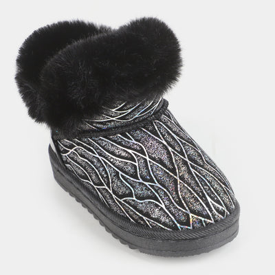 Girls Winter Snow Long Boots 2108 - BLACK