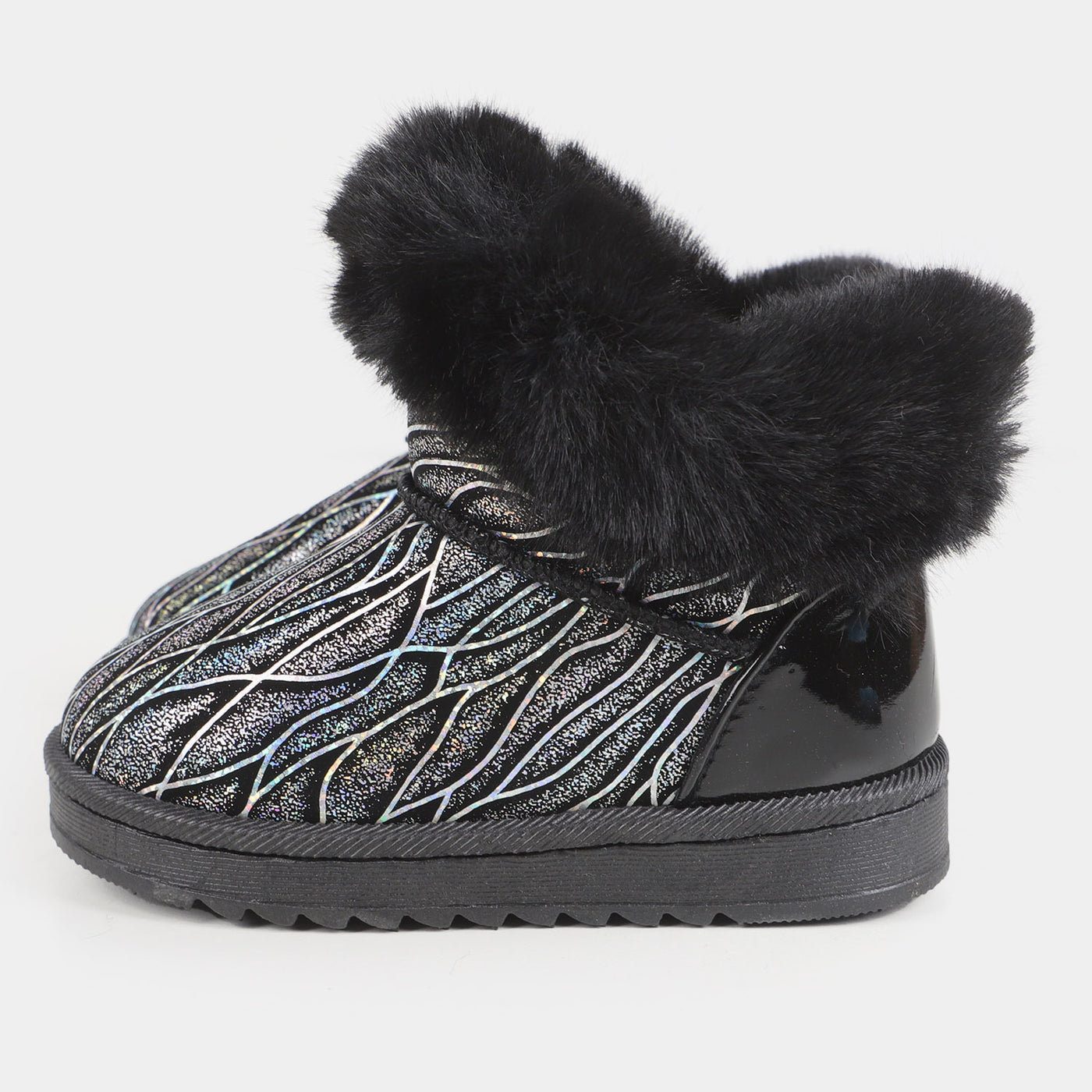 Girls Winter Snow Long Boots 2108 - BLACK