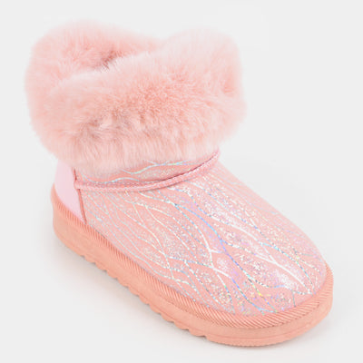 Girls Winter Snow Long Boots 2108 - Pink