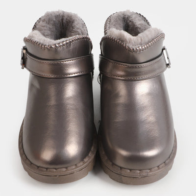 Girls Long Boots - Grey
