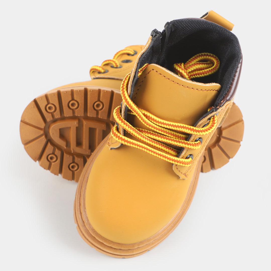 Boys Long Boots FL333 - Mustard