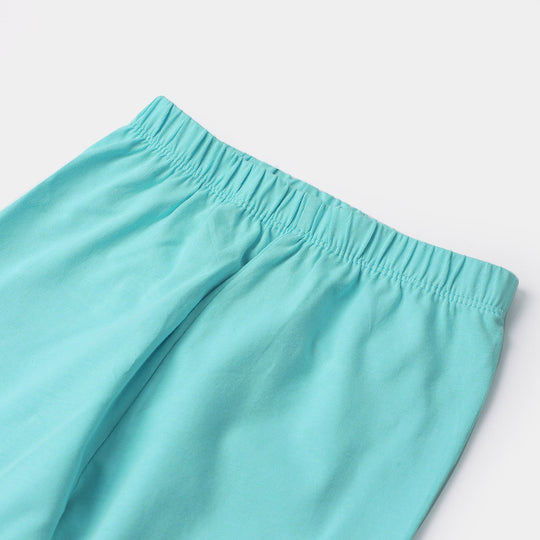 Girls Plain Tights | Sky Blue