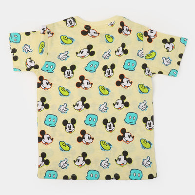 Boys T-Shirt Character | Light Yellow