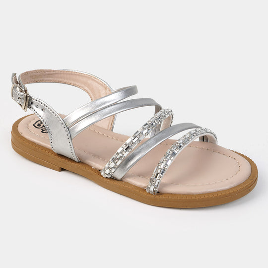 Girls Sandal SD-7-SILVER