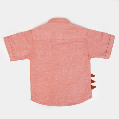 Infant Boys Cotton Casual Shirt Handsome - Pink