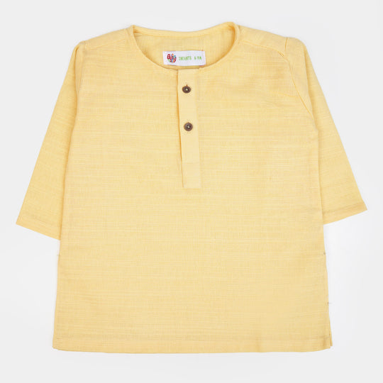 Infant Boys Basic Kurta | Golden Haze