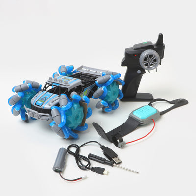 Off Road Deformation Remote Control & Watch Sensor Stunt Car For Kids