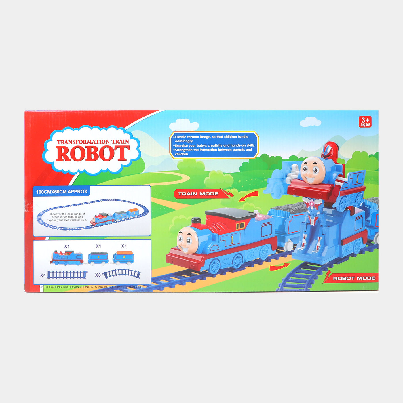 Transformation Electric Track Train Set For Kids