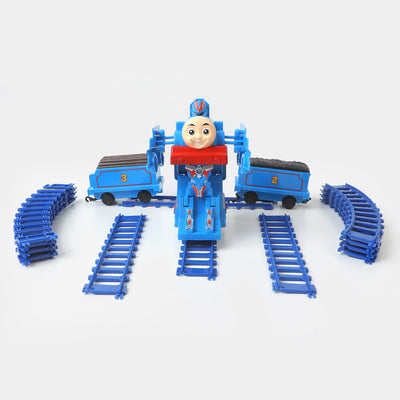 Transformation Electric Track Train Set For Kids