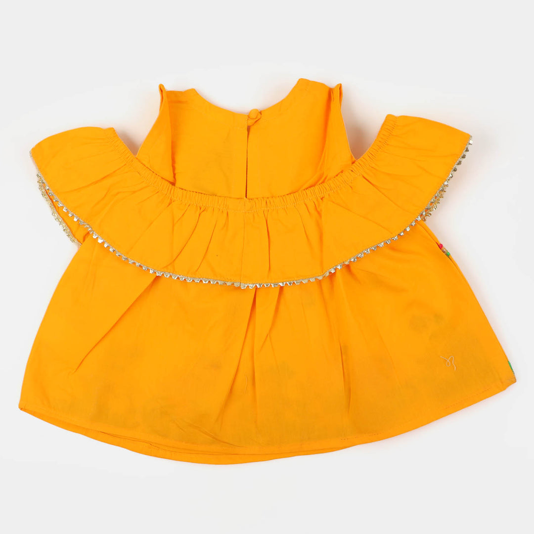Infant Girls Fancy Suit Blooming S2 - Citrus