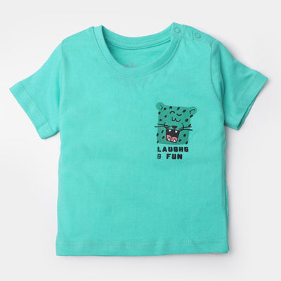 Infant Boys Cotton T-Shirt Morning Mood - Blue