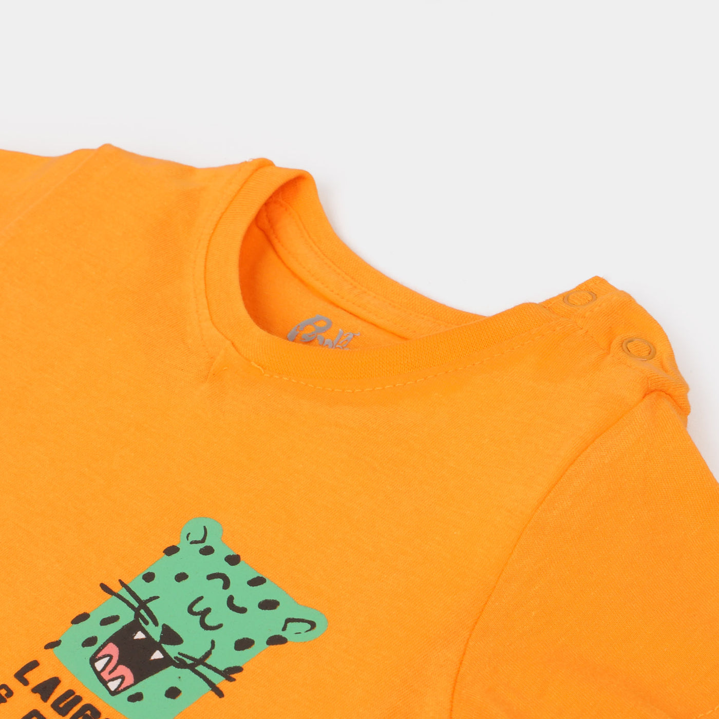Infant Boys Cotton T-Shirt Morning Mood - Orange