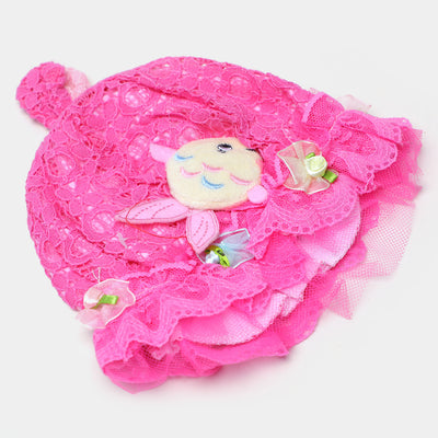 Winter Fancy Fish Cap/Hat Pink | 6M+