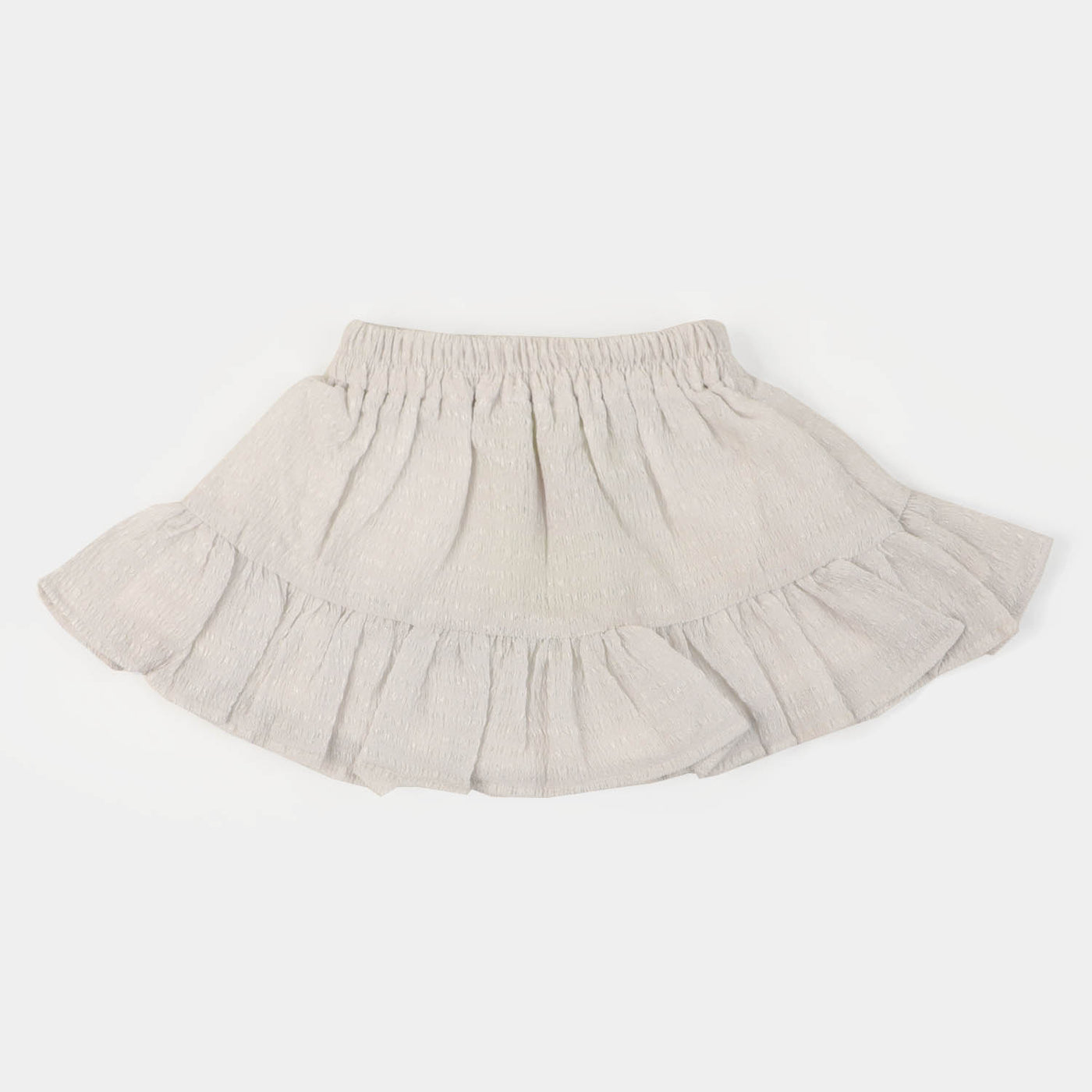 Infant Girls Printed Short Skirt Crushed - White