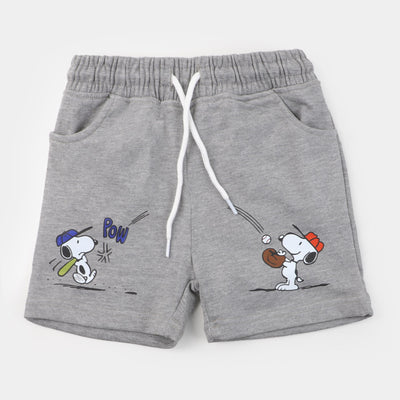 Boys Cotton Short Character - Gray