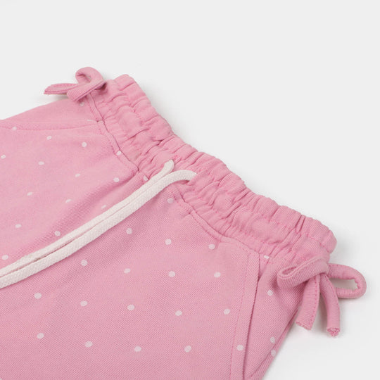 Girls Cotton Short Character - Baby Pink