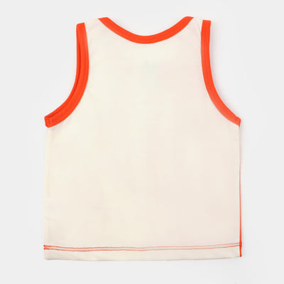 Infant Boys Cotton Sando Character - Red