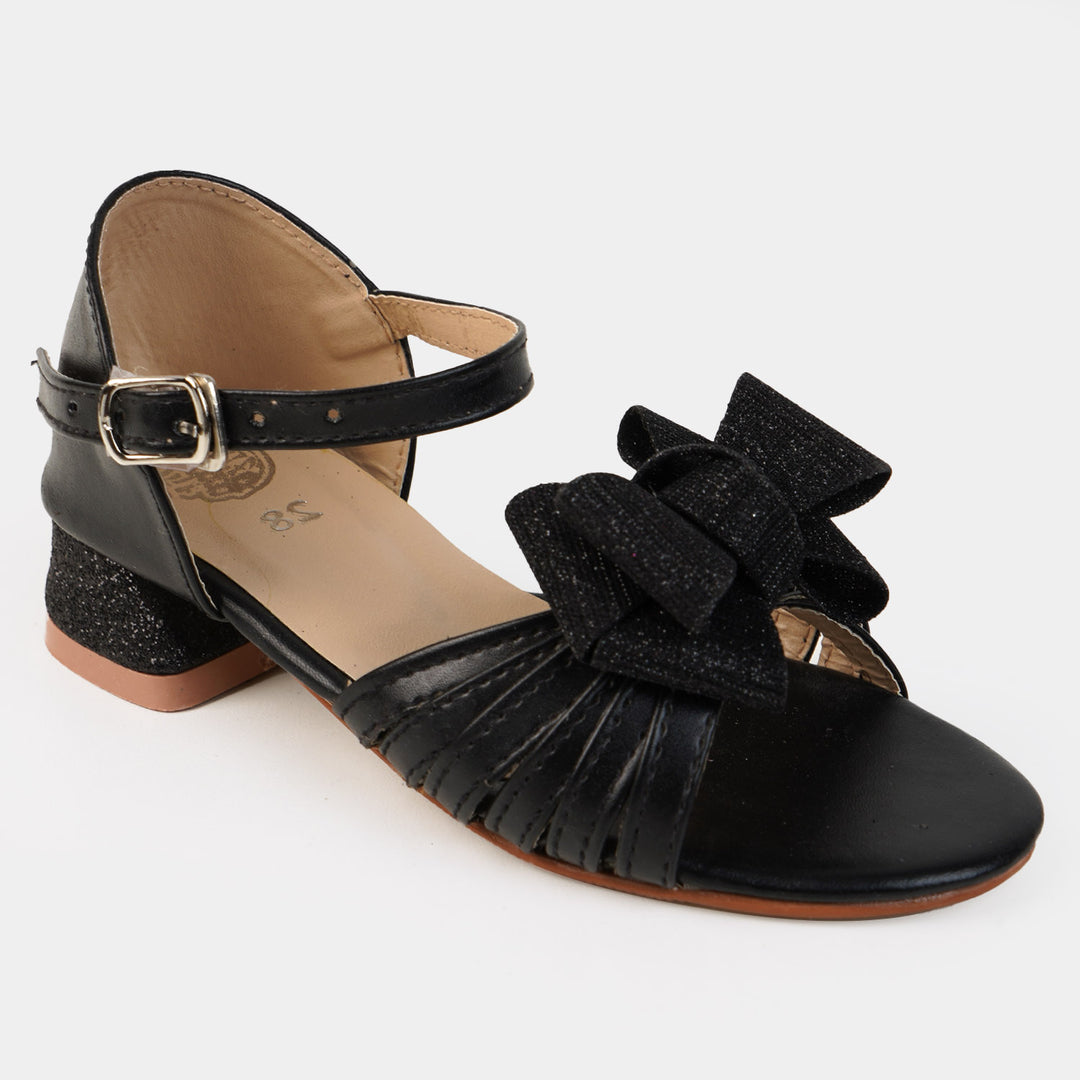 Girls Sandal Heels 325-BLACK