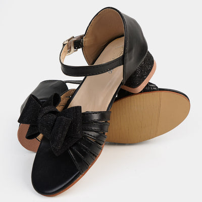 Girls Sandal Heels 325-BLACK