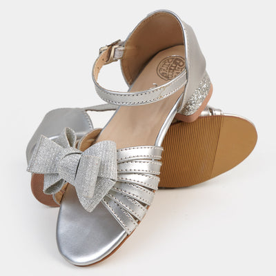 Girls Sandal Heels 325-SILVER