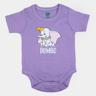 Infant Cotton Romper Dumbo - Light Purple