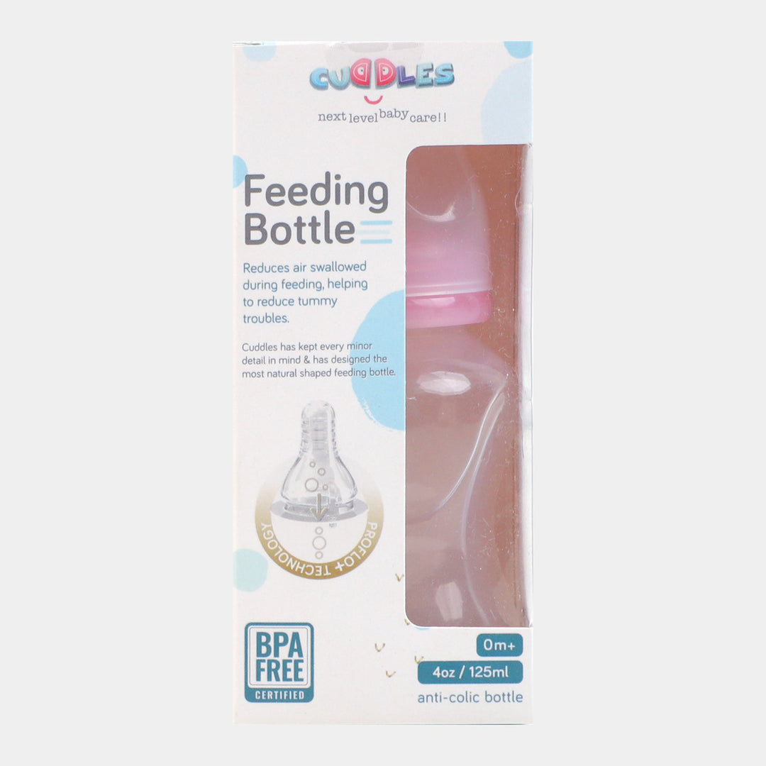 Cuddles Feeding Bottle 125ML - Pink